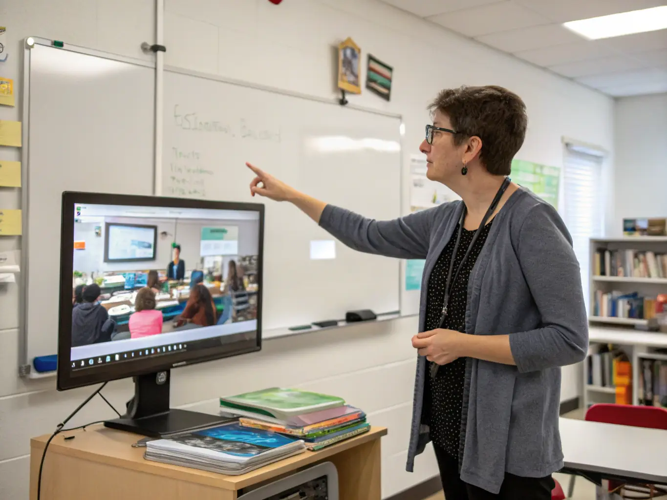 An image of a professional instructor leading an online training session, emphasizing the expertise and guidance provided by StockMan Company.